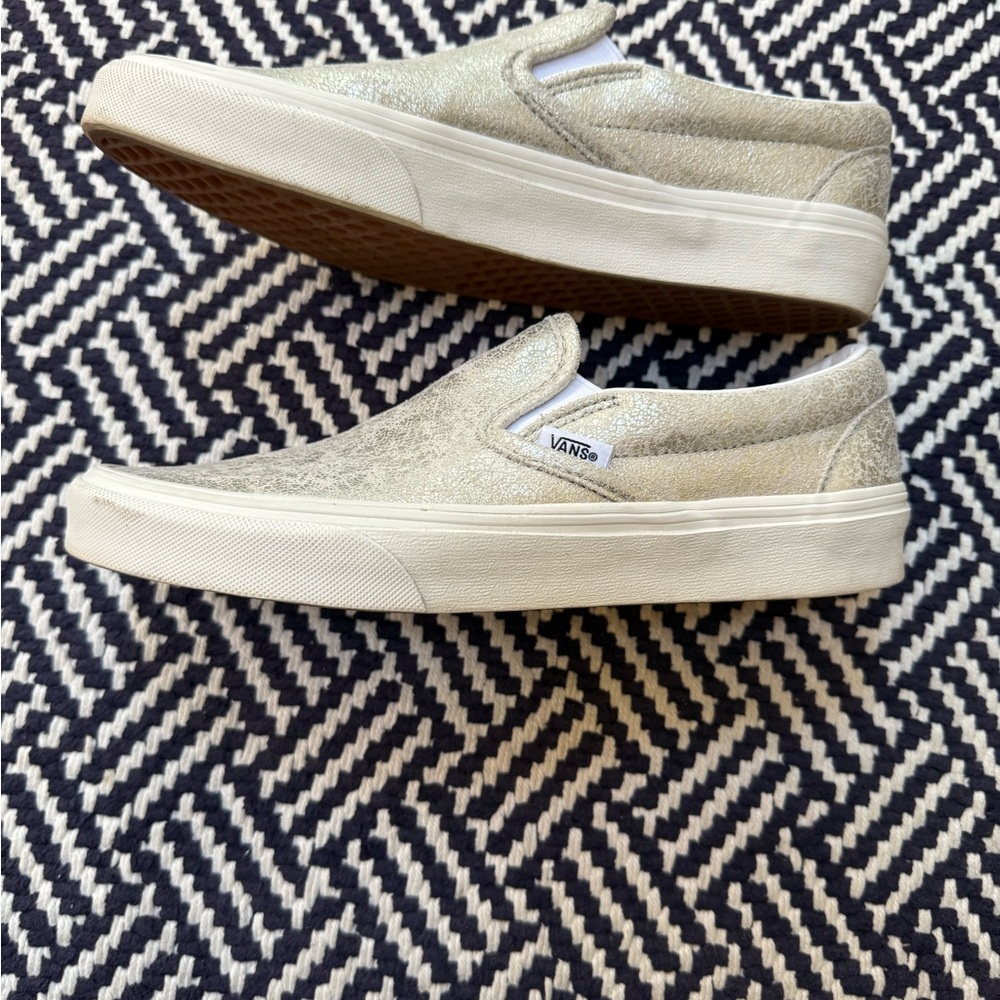 Vans Metallic Slip-On Sneakers - Gold - Picture 5 of 7